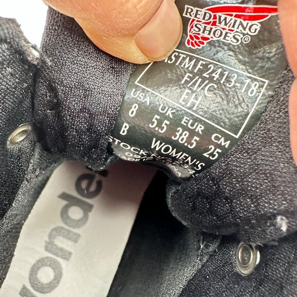 Red Wing 2344 Tradeswoman Women Size 8B Grey Leather Waterproof Safety Toe Boot - Picture 10 of 13